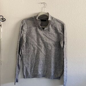 Men’s ASOS Mock Neck Sweatshirt Gray size Small